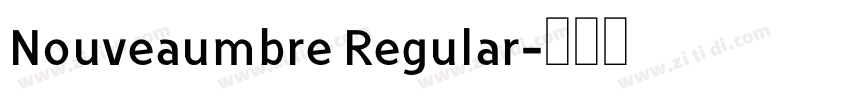 Nouveaumbre Regular字体转换
